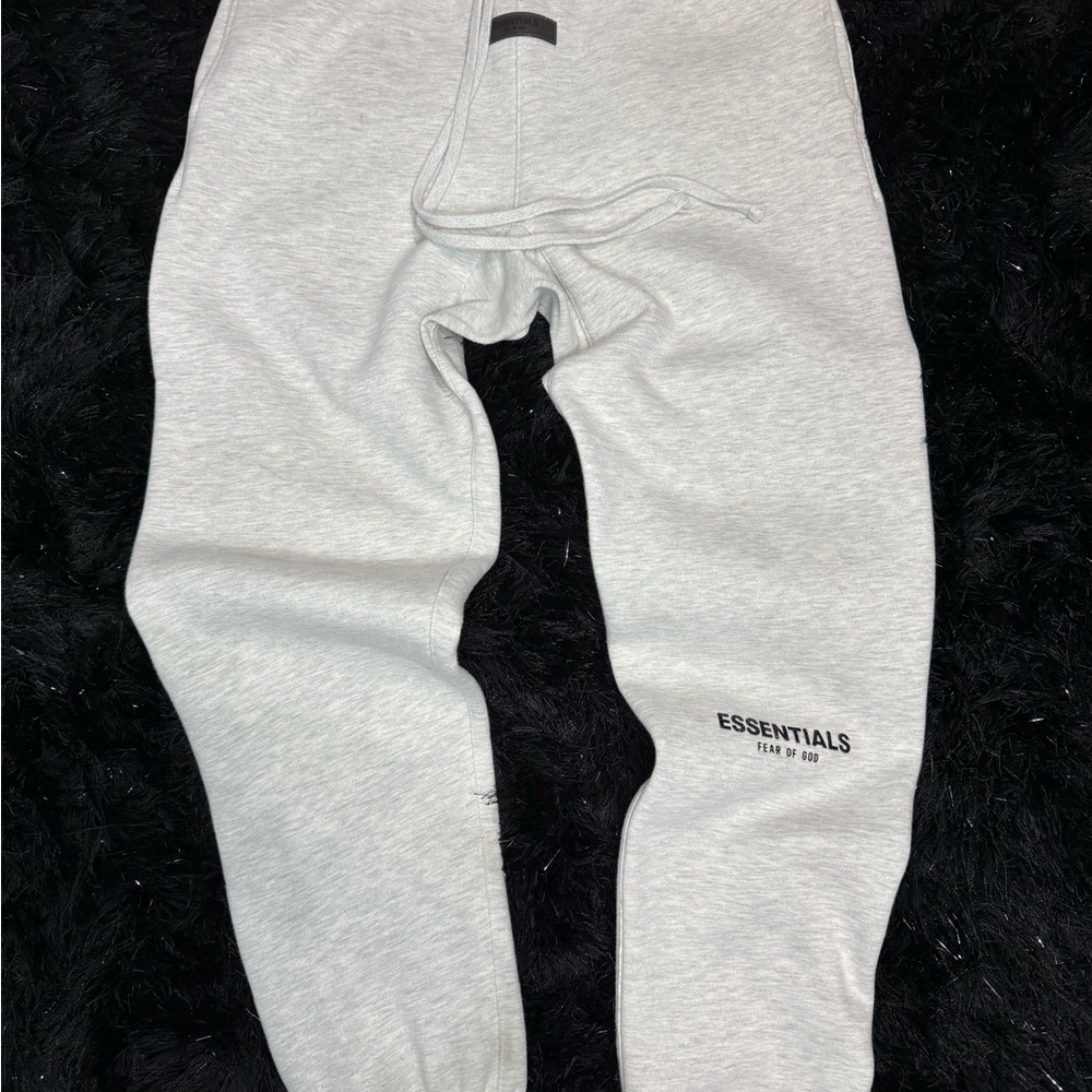Fear of God Essentials Light Gray Joggers